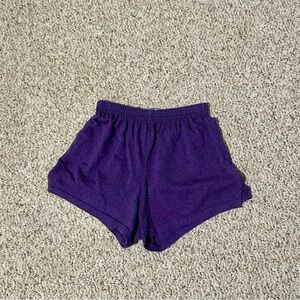 Soffe Purple Athletic Shorts Lightweight and Relaxed